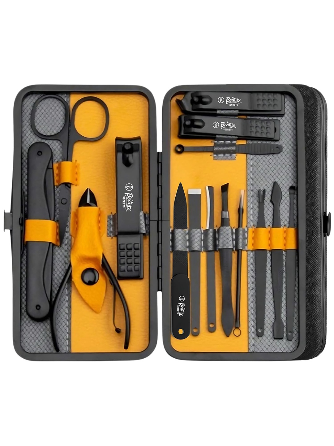 

Beaute Secrets Set Of 15 Professional Manicure Set, Yellow