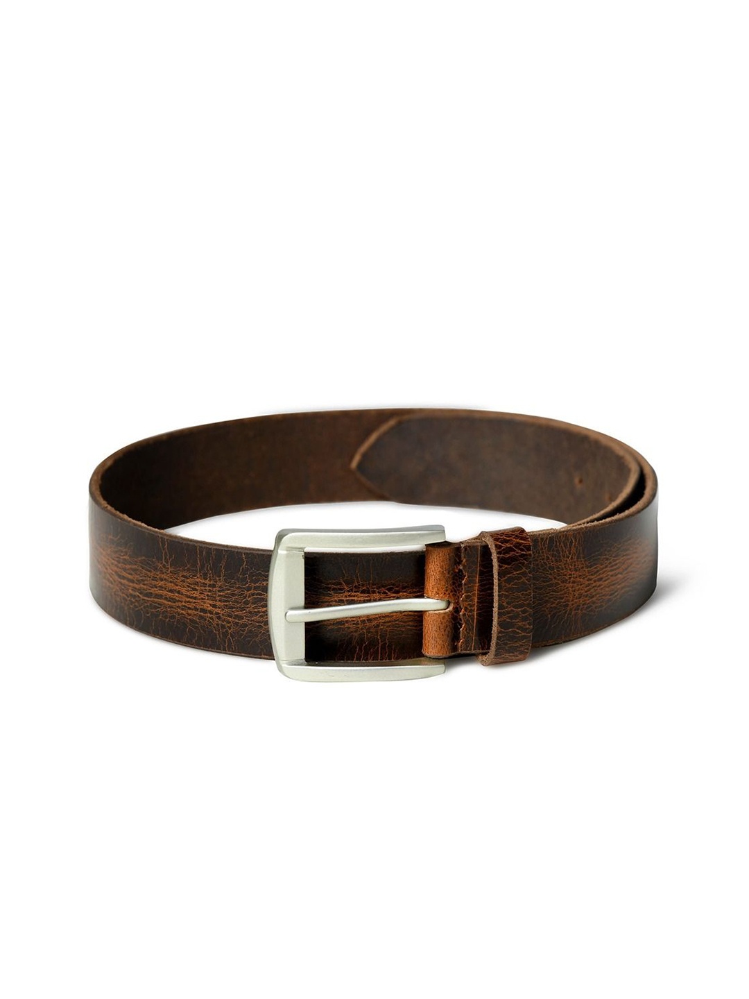 

MaheTri Men Textured Tang Closure Formal Belt, Brown