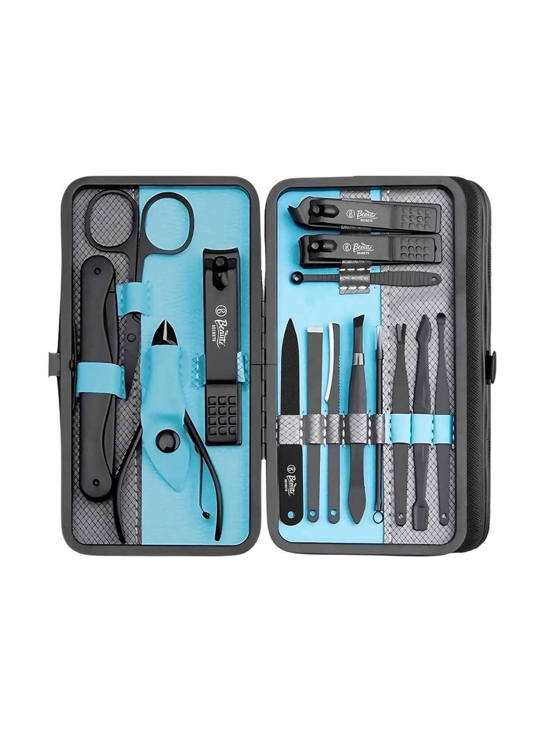 

Beaute Secrets Set Of 15 Professional Manicure Set, Blue