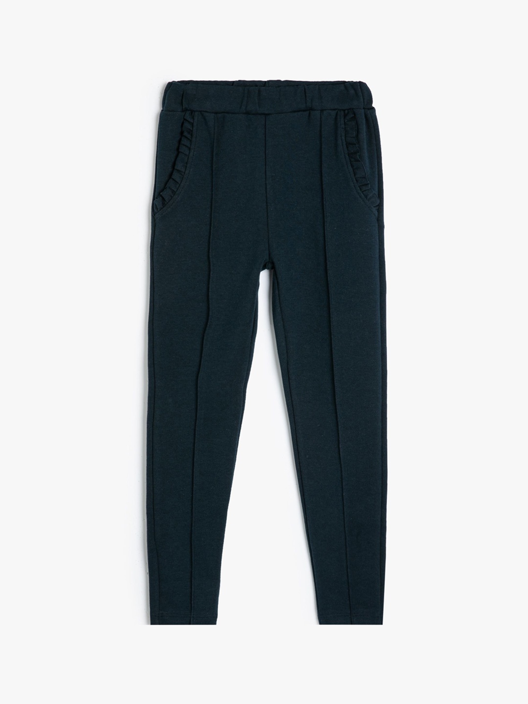 

Koton Girls Cotton Ankle-Length Leggings, Navy blue