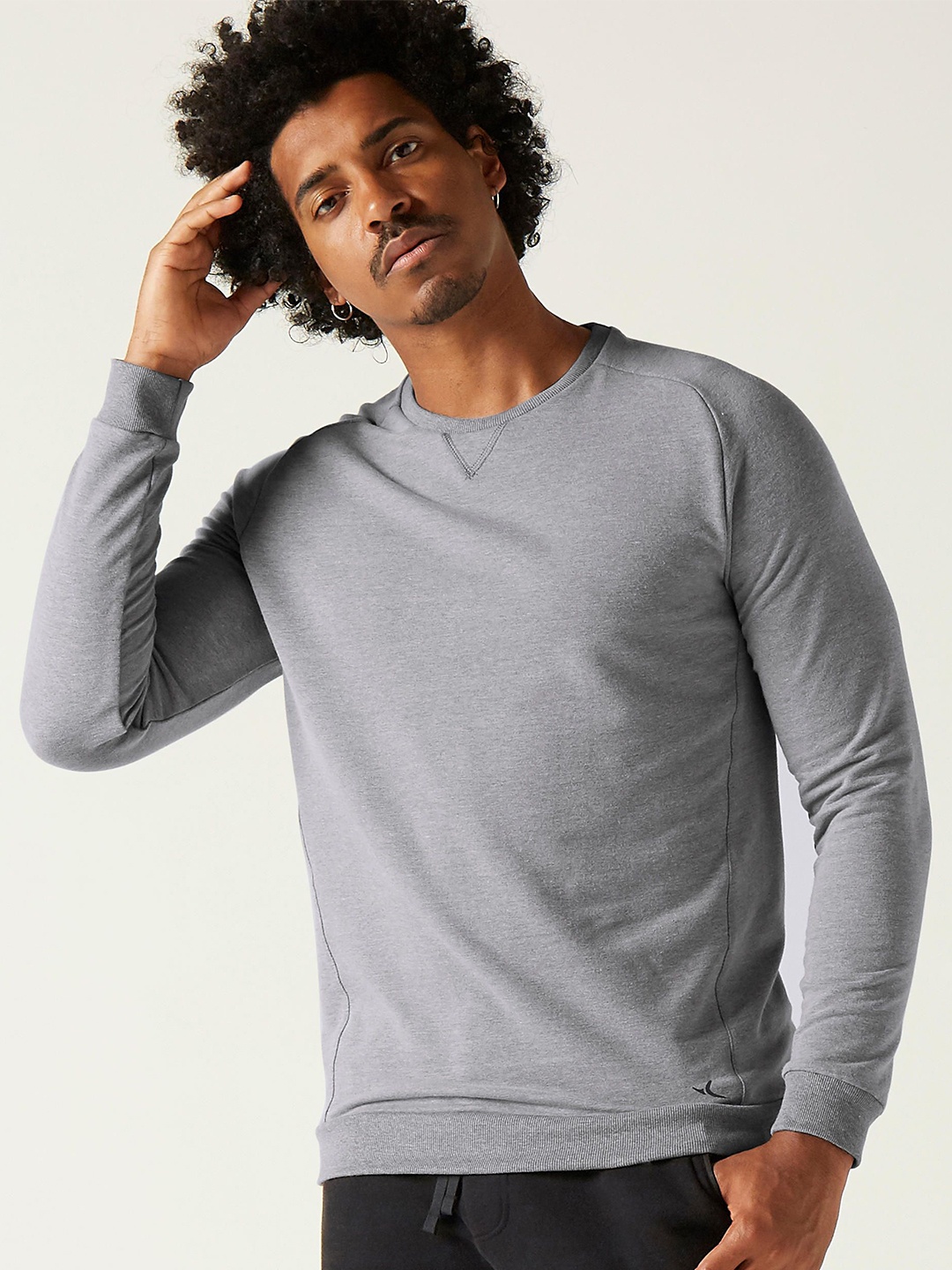 

Domyos By Decathlon Round Neck Long Sleeve Sweatshirts, Grey