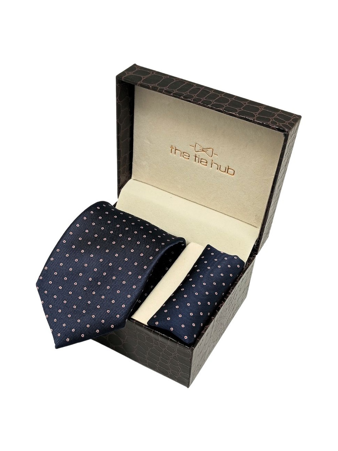 

The Tie Hub Men Accessory Gift Set, Navy blue