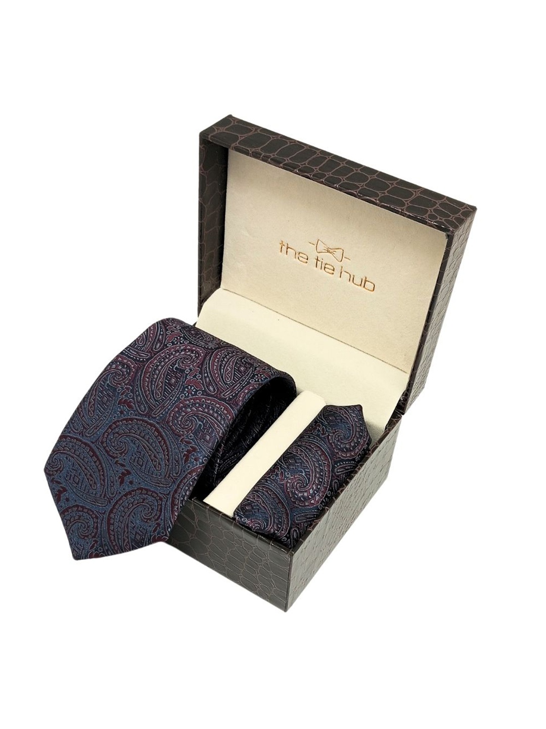 

The Tie Hub Men Accessory Gift Set, Navy blue