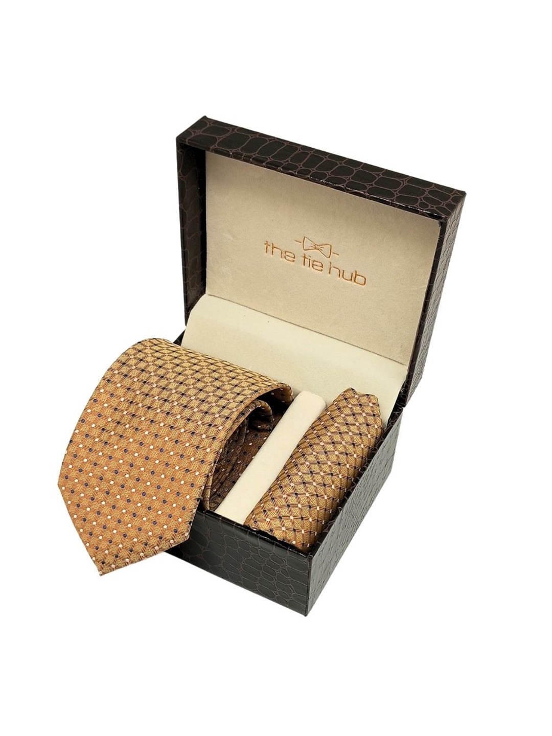 

The Tie Hub Men Accessory Gift Set, Yellow