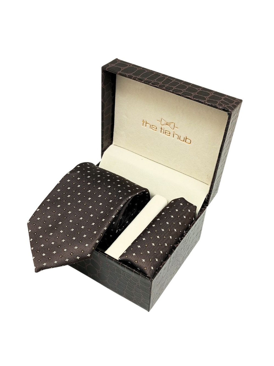 

The Tie Hub Men Accessory Gift Set, Brown