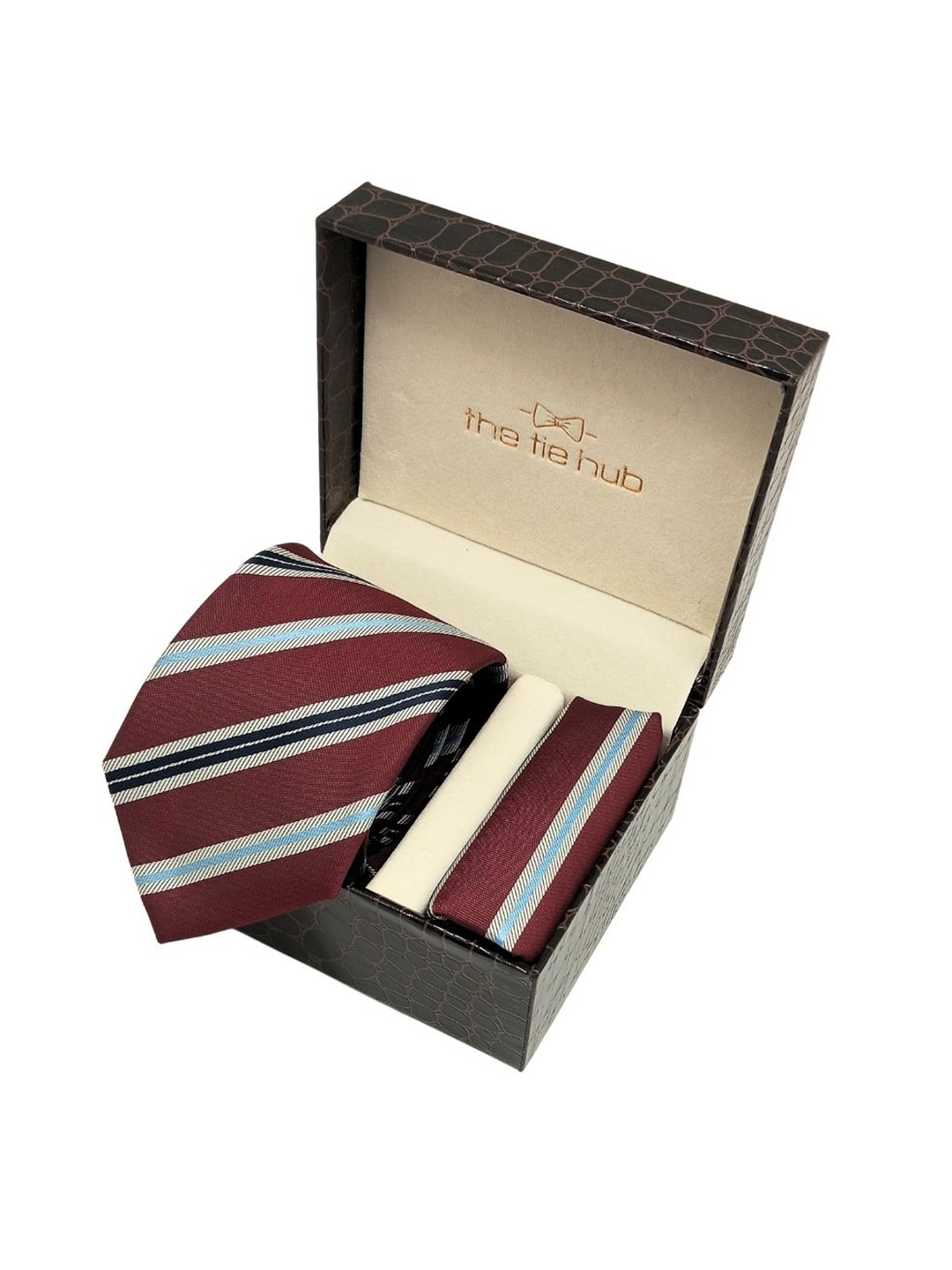 

The Tie Hub Men Accessory Gift Set, Burgundy