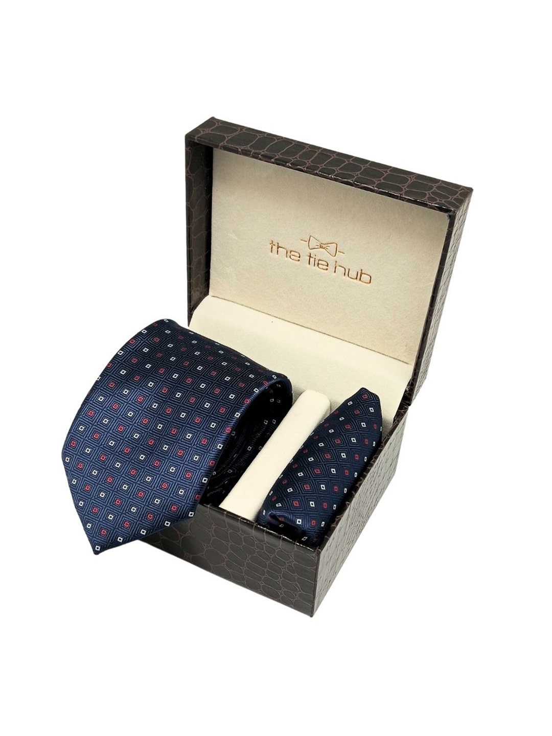 

The Tie Hub Men Accessory Gift Set, Navy blue