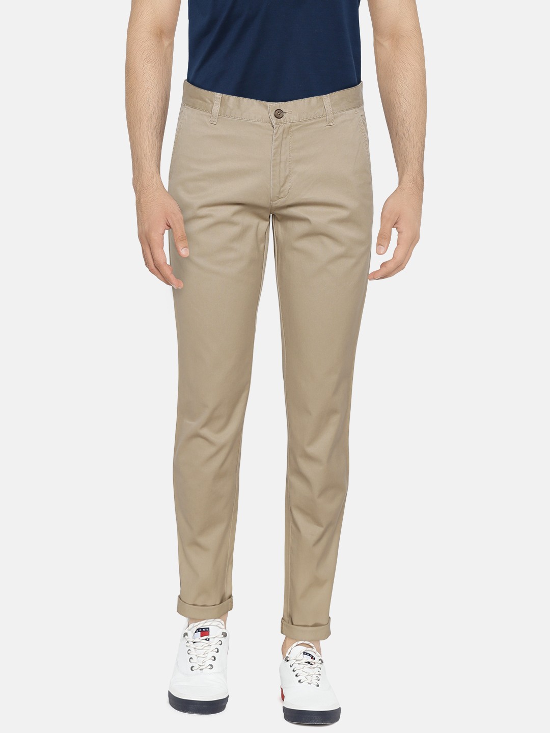 

Arrow Sport Men Beige Regular Fit Solid Regular Trousers