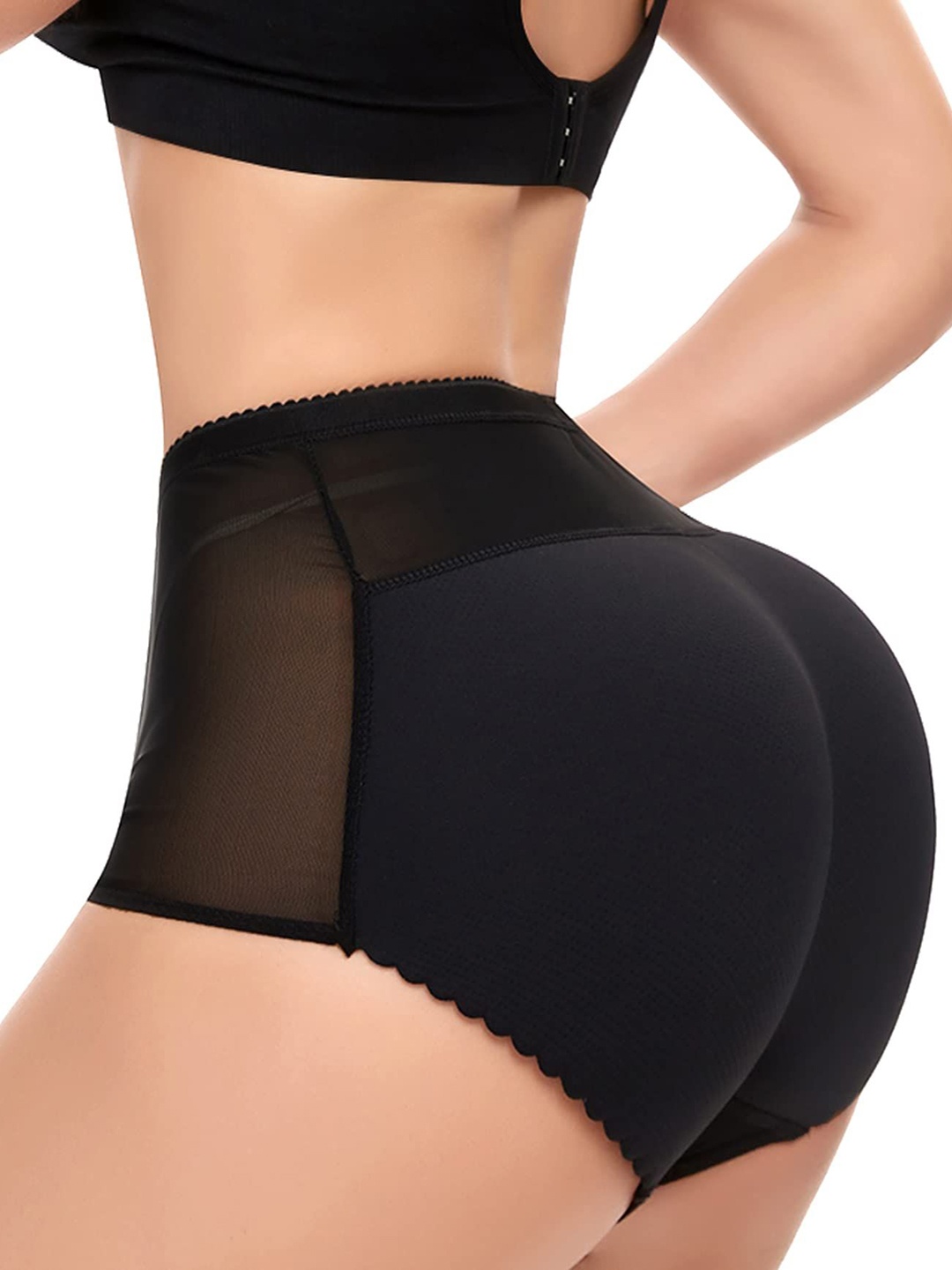 

CareDoneWomen High Rise Breathable Padded Butt Lifter, Black