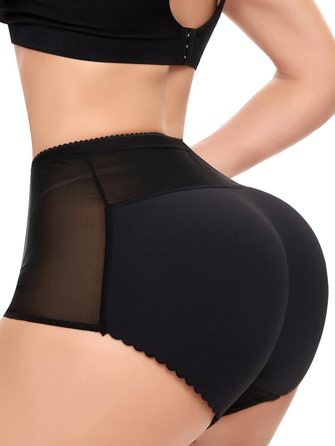 

CareDoneWomen High Rise Breathable Padded Butt Lifter, Black