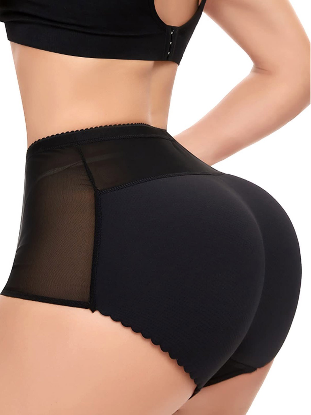 

CareDoneWomen High Rise Breathable Padded Butt Lifter, Black