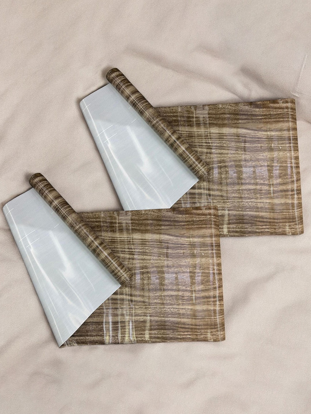 

CASA-NEST Brown 2 Pieces Printed Shelf Liner
