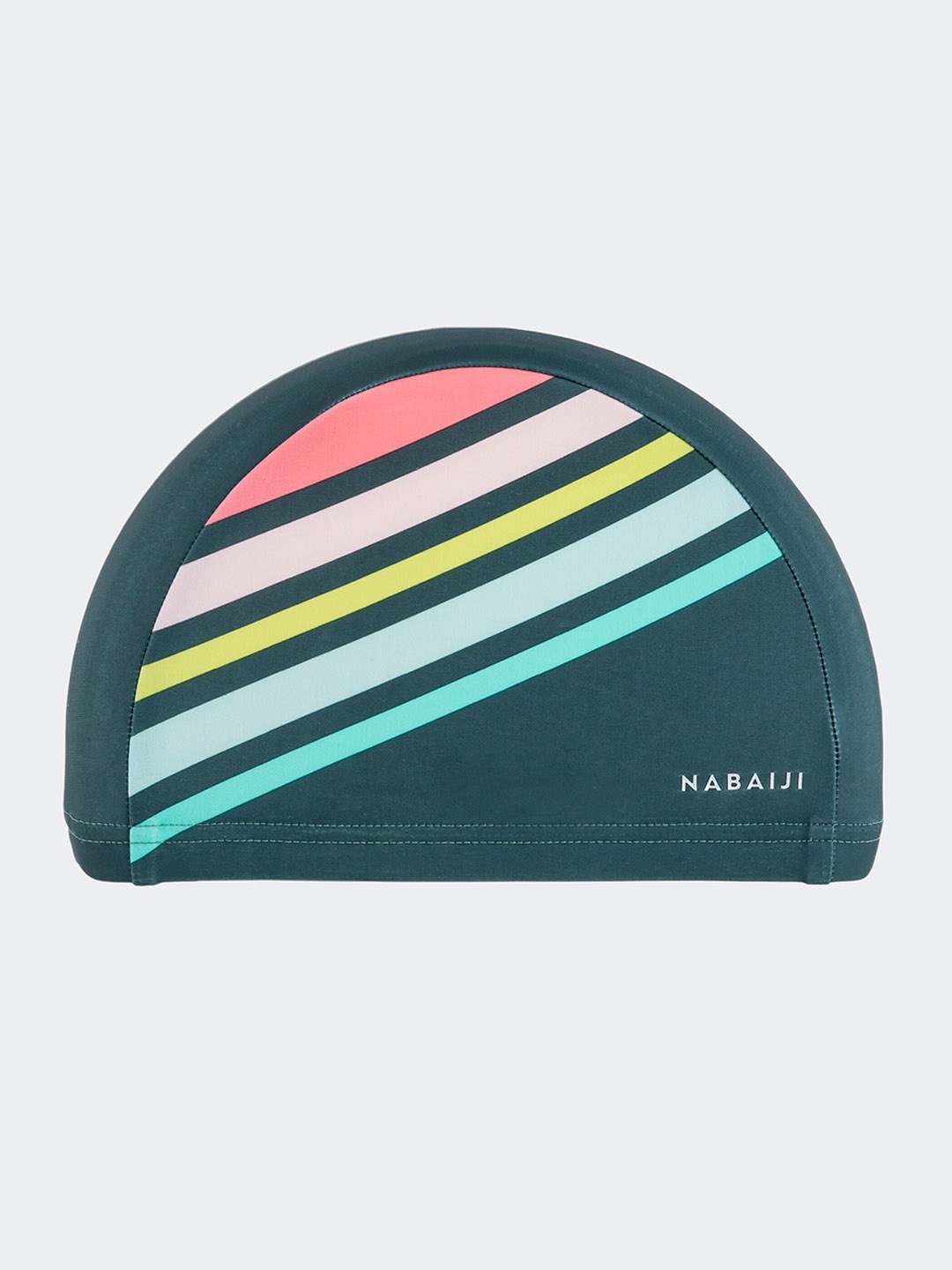 

Nabaiji By Decathlon Men Striped Swimming Cap, Pink