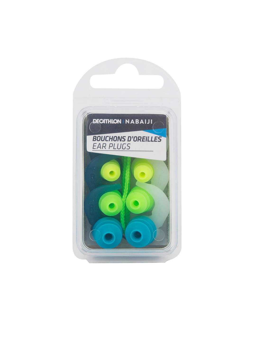 

Nabaiji By Decathlon Men Pair of 3 Silicone Earplugs Swimwear Accessories, Green