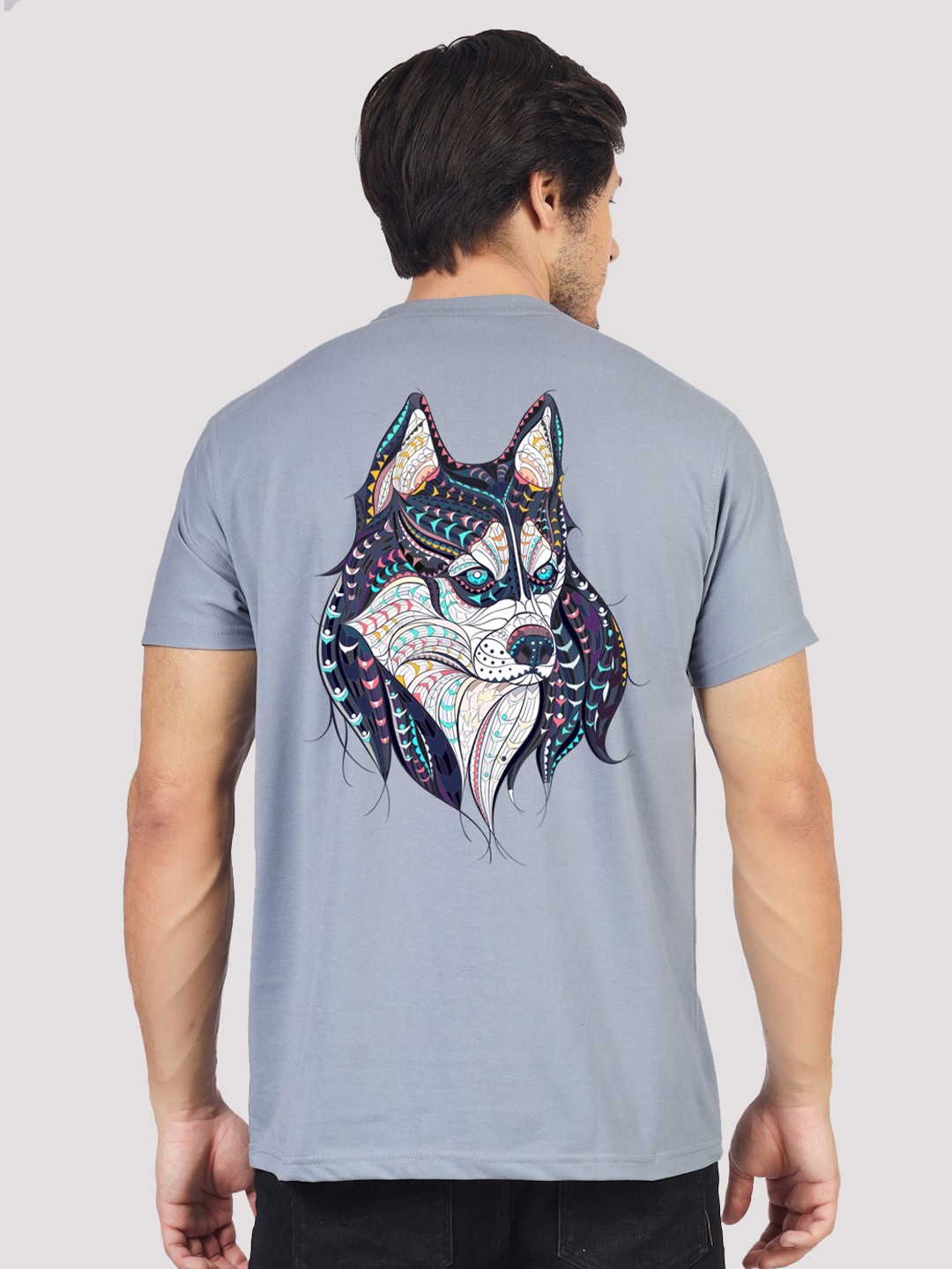 

Greylongg Men Graphic Printed Round Neck T-shirt, Grey