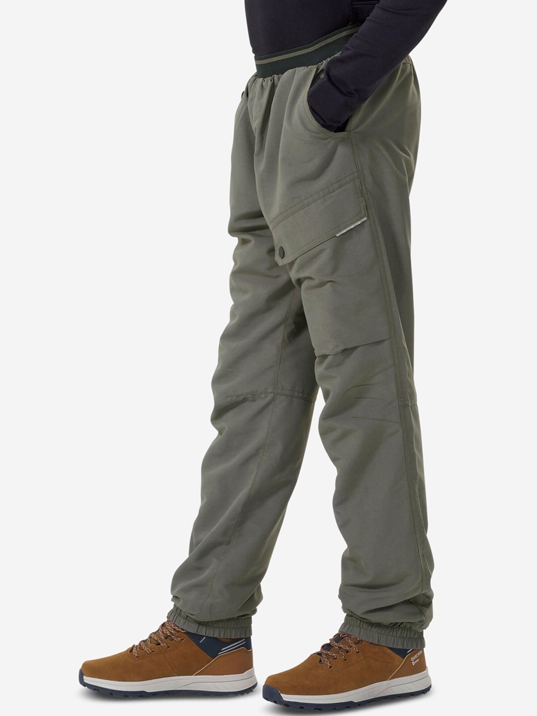 

Quechua By Decathlon Kids Olive Green Warm Water Repellent Hiking Trousers, Khaki