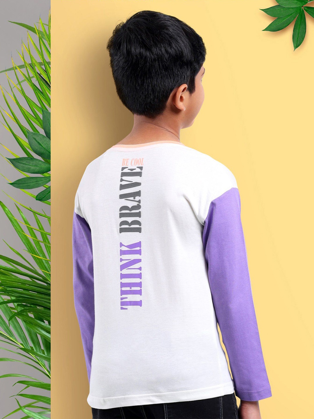 

ARIAS By LARA DUTTA Boys Henley Neck Pockets T-shirt, White