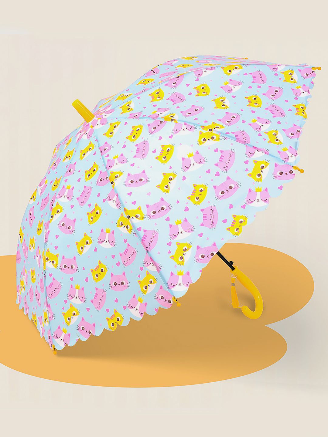 

Little Surprise Box Kids Cute Cat Face Umbrella, Blue