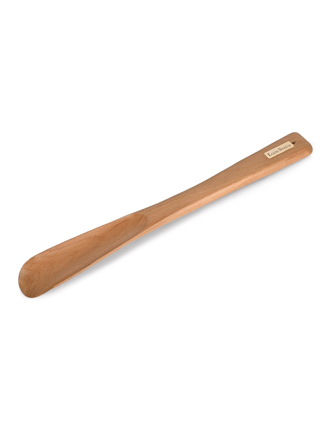 

LOUIS STITCH Luxurious Cedar Wood Shoe Horn With Natural Finish, Brown