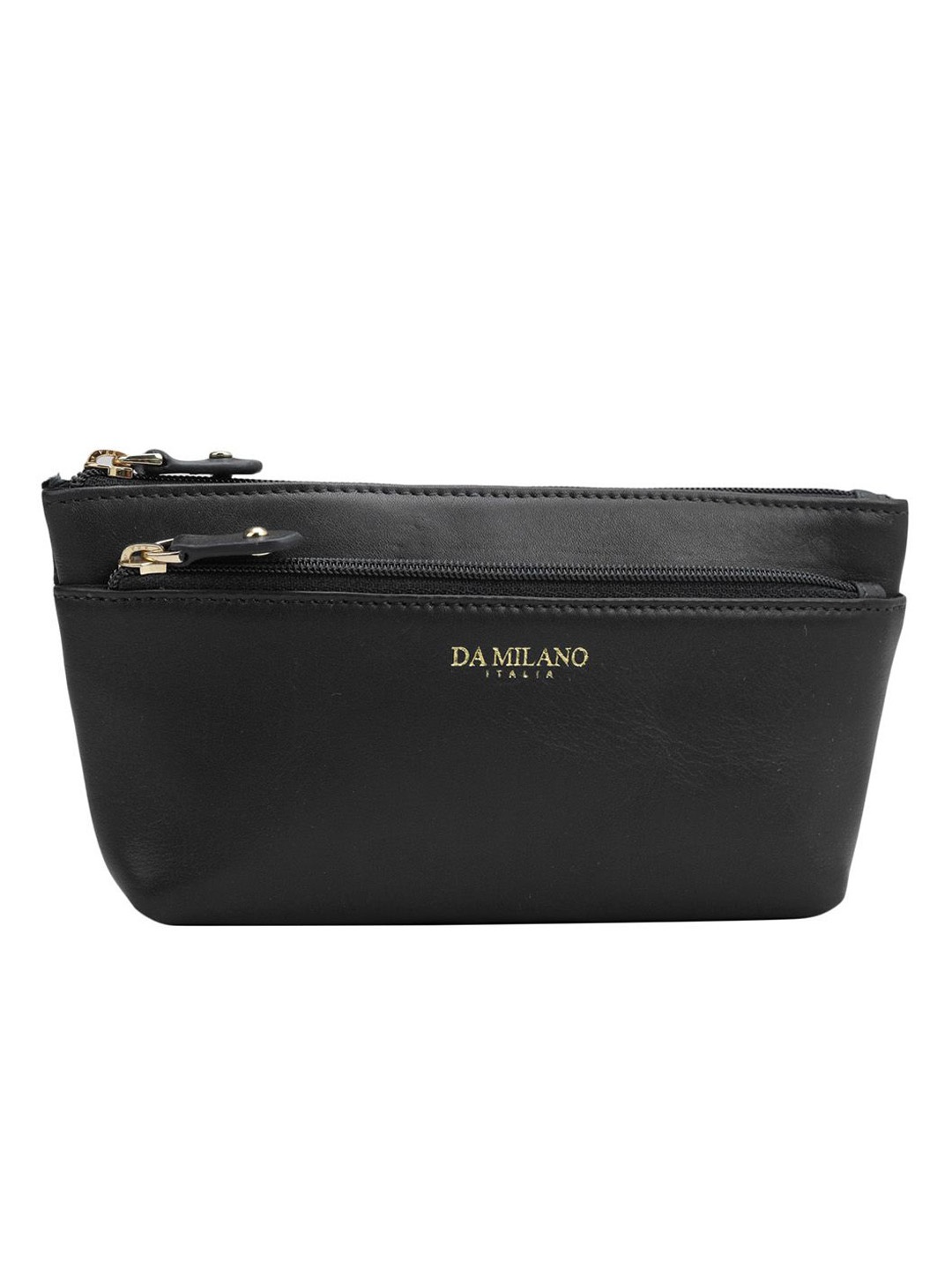 

Da Milano Unisex Solid Pouch Travel Accessory, Black
