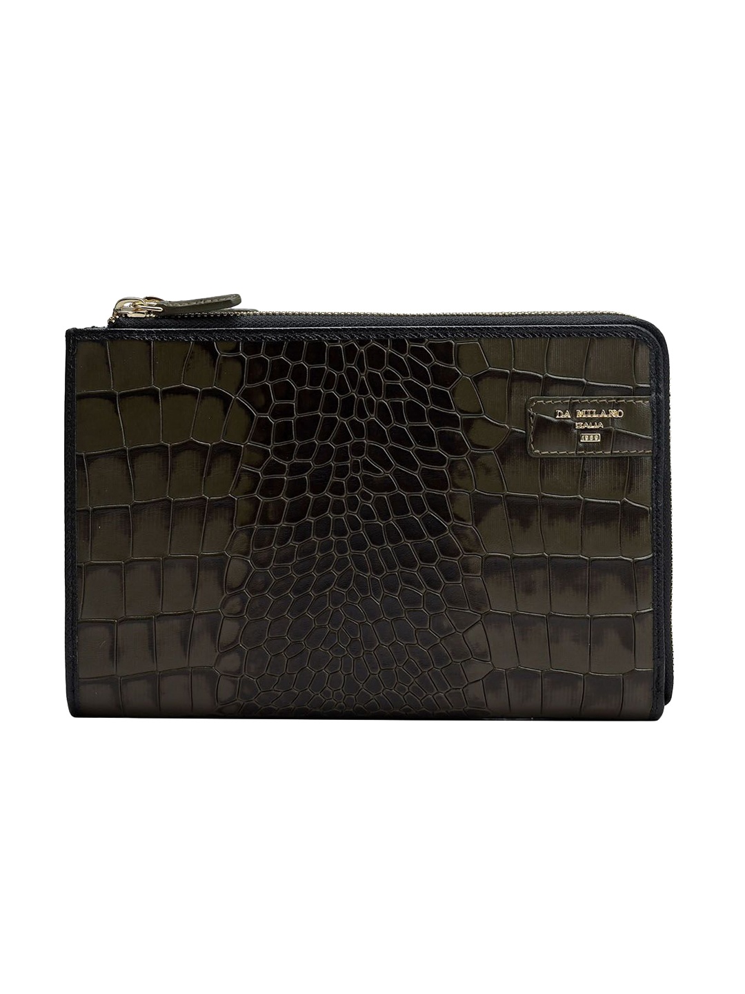 

Da Milano Unisex Textured Pouch Travel Accessory, Black