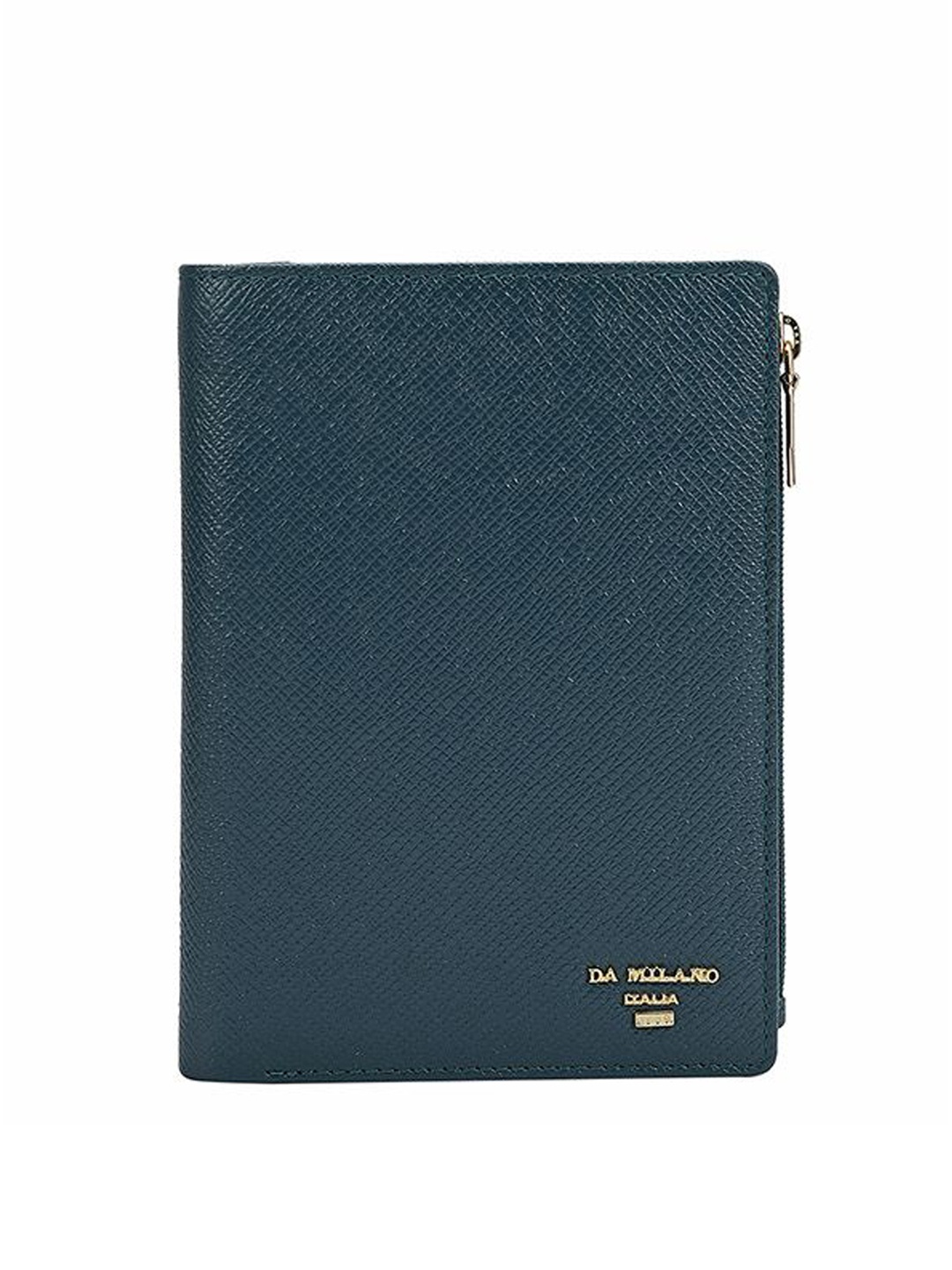 Da Milano Unisex Solid Passport Cover Travel Accessory, Blue