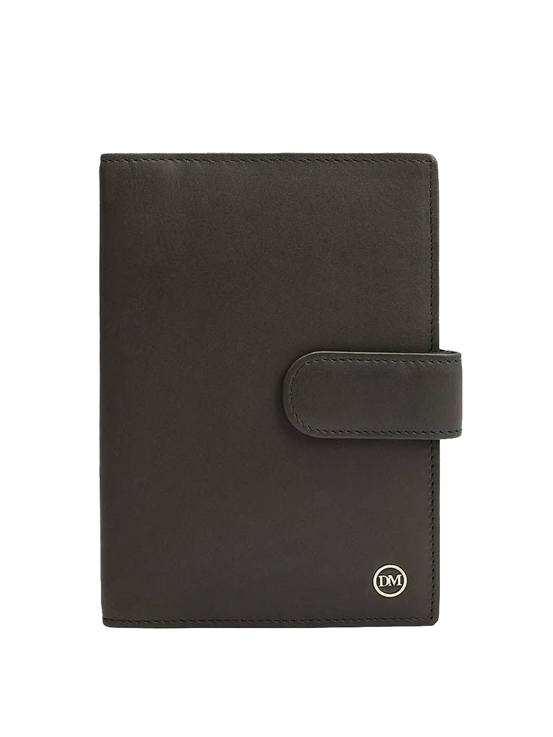 

Da Milano Unisex Solid Passport Cover Travel Accessory, Brown