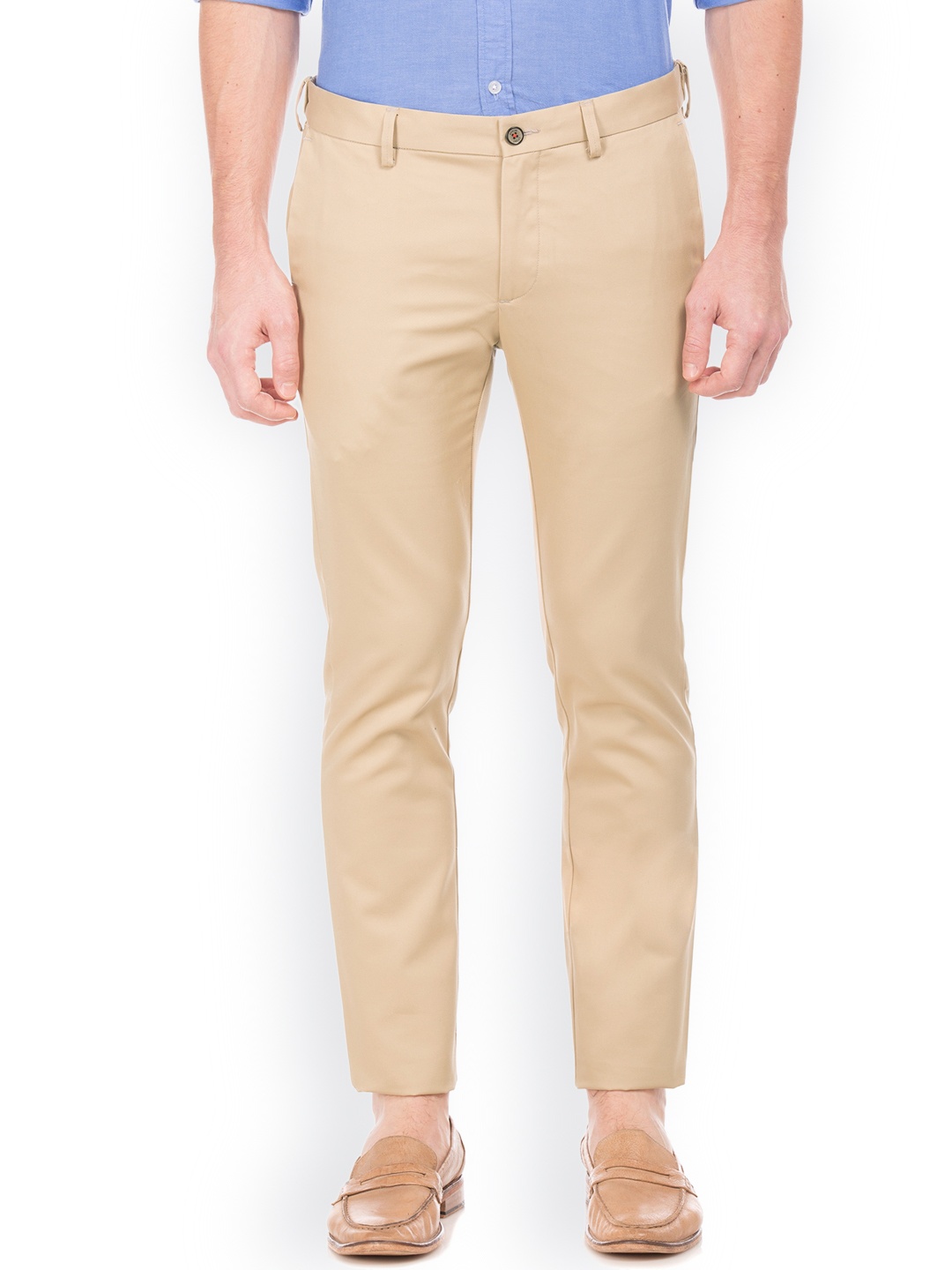 

Arrow Sport Men Khaki Urban Slim Fit Solid Regular Trousers