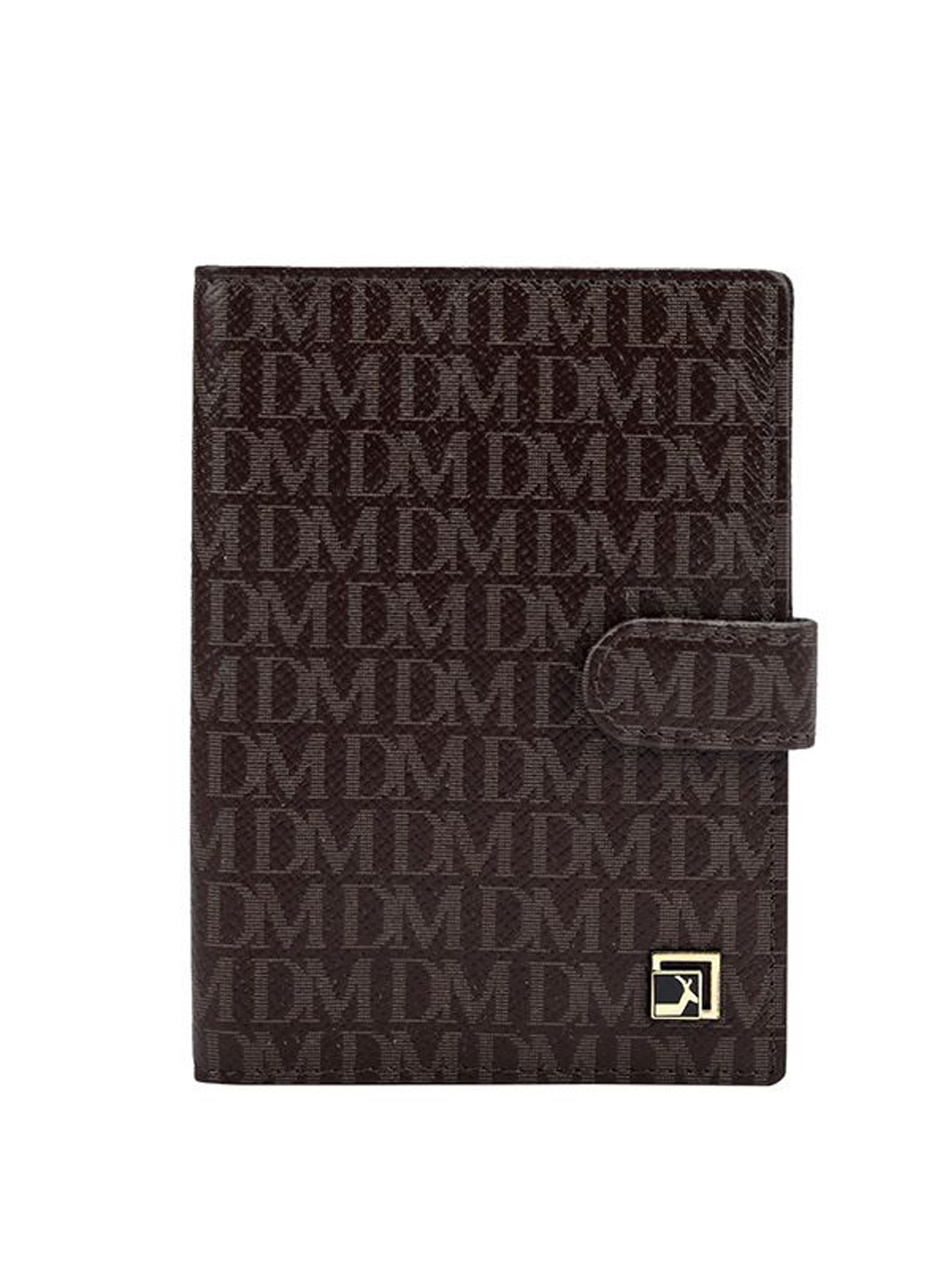 

Da Milano Unisex Printed Passport Cover Travel Accessory, Brown