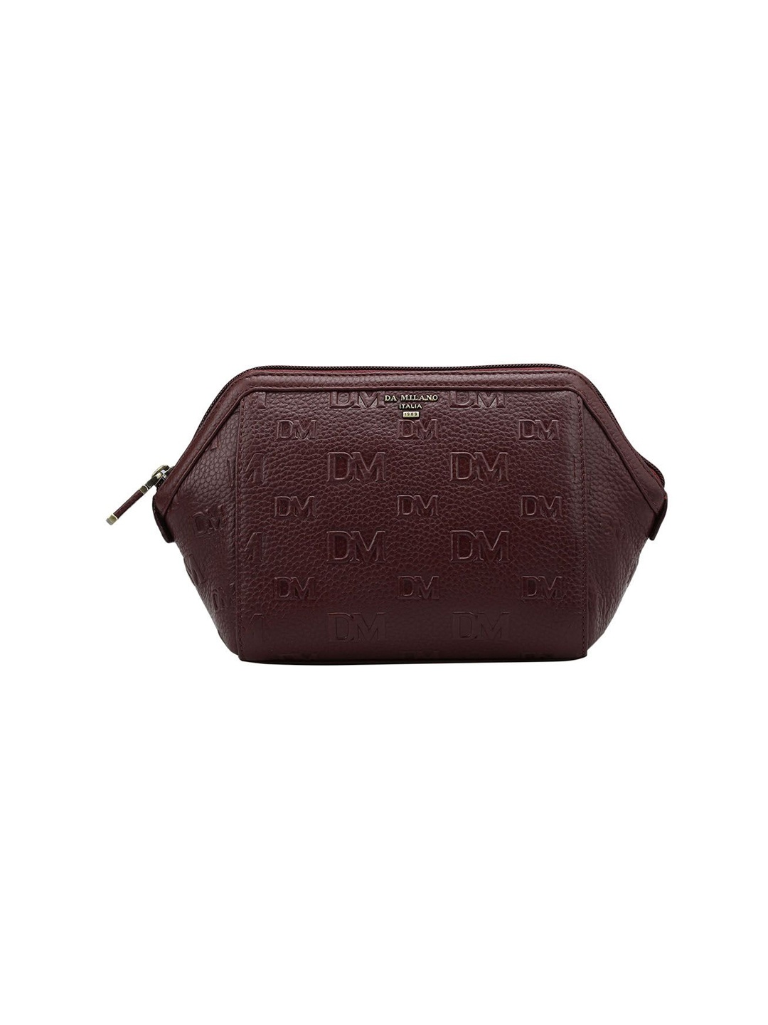 

Da Milano Unisex Textured Pouch Travel Accessory, Burgundy