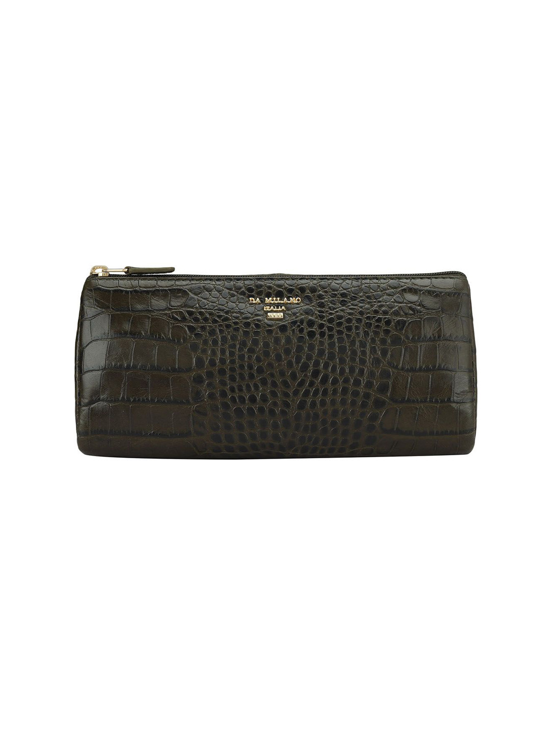 

Da Milano Unisex Textured Pouch Travel Accessory, Brown