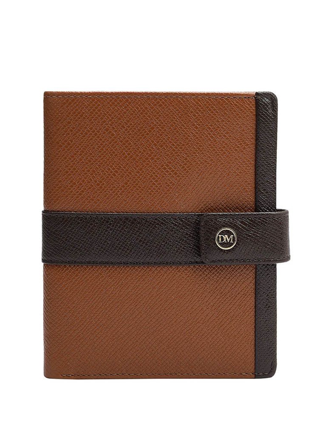 

Da Milano Textured Genuine Leather Wallet, Brown