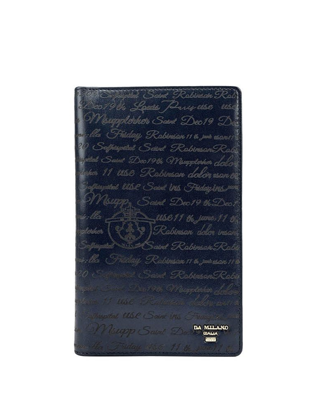 

Da Milano Unisex Printed Passport Cover Travel Accessory, Blue