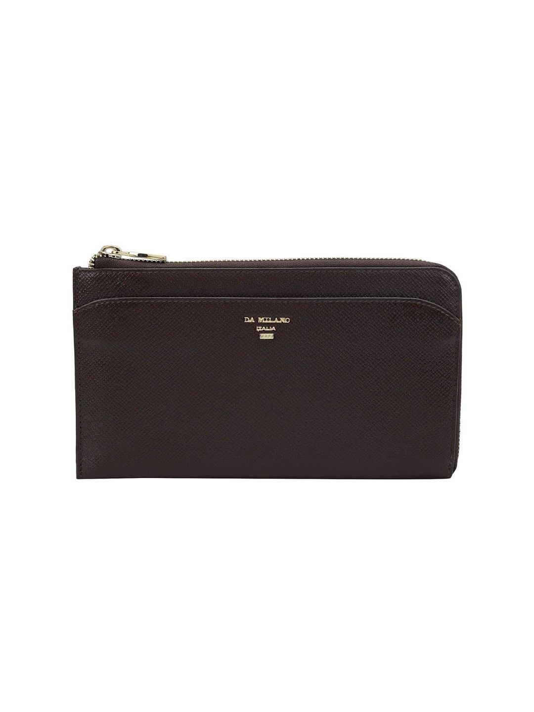 

Da Milano Unisex Solid Pouch Travel Accessory, Brown