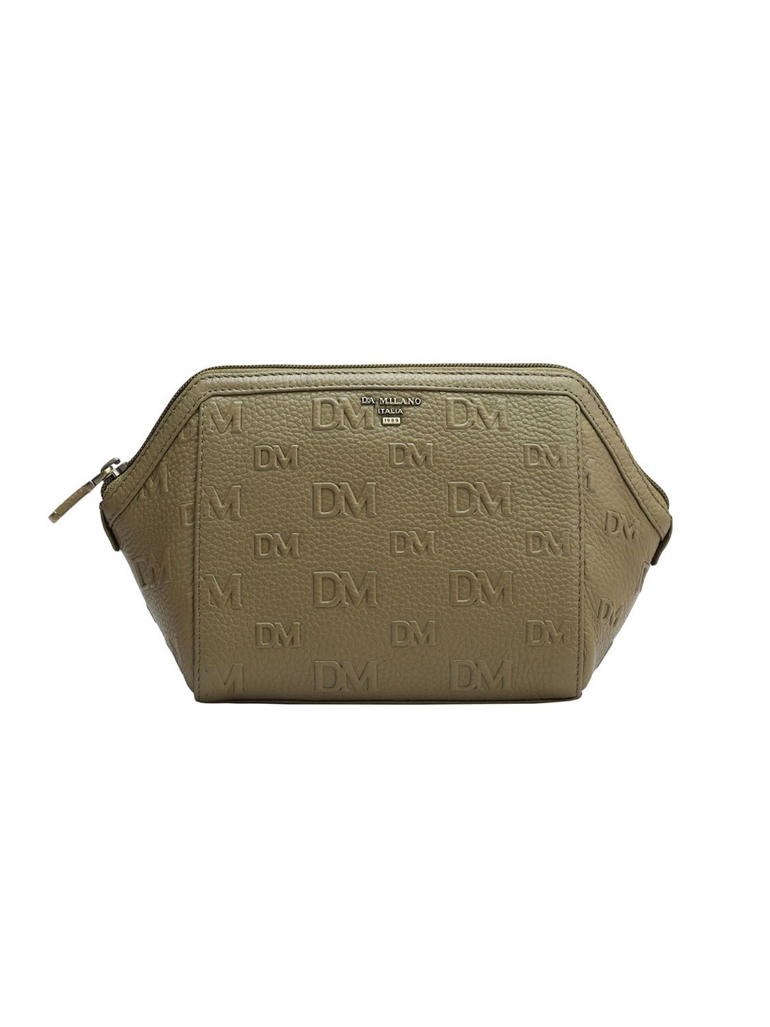 

Da Milano Unisex Textured Pouch Travel Accessory, Grey