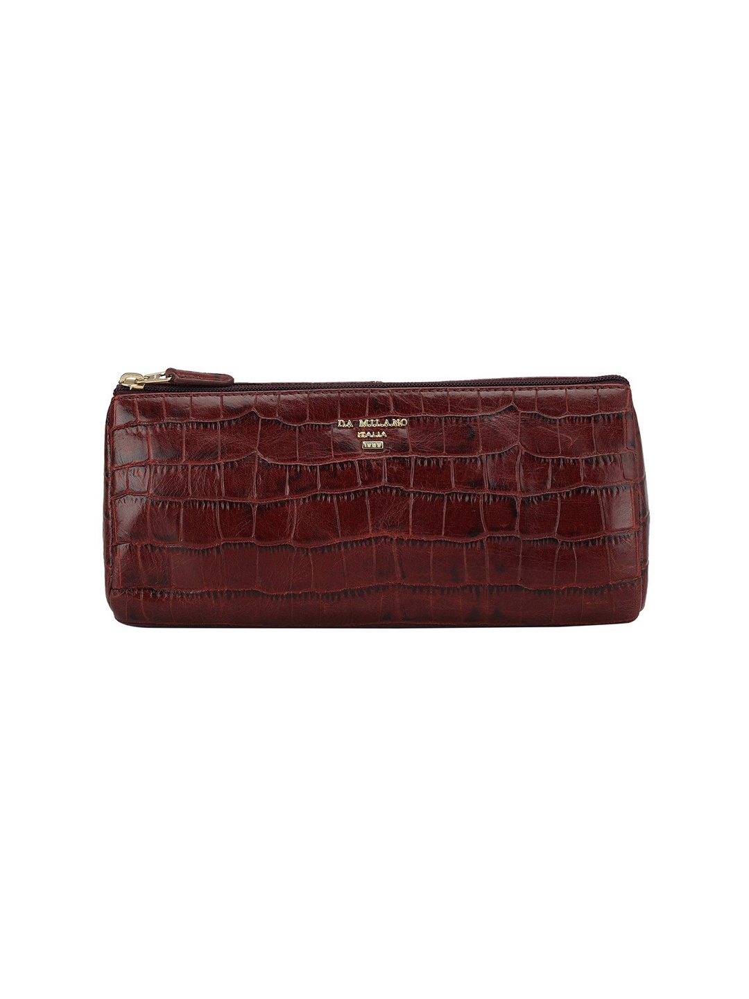 

Da Milano Unisex Textured Pouch Travel Accessory, Burgundy