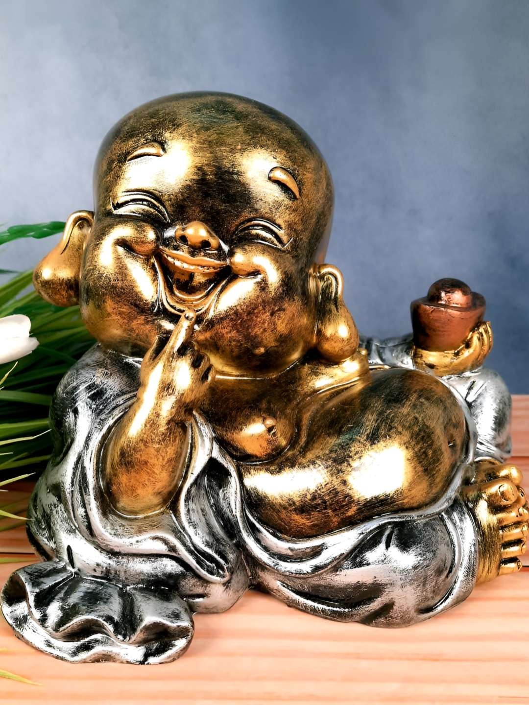 

apka mart Gold-Toned Fengshui Figurine Showpiece