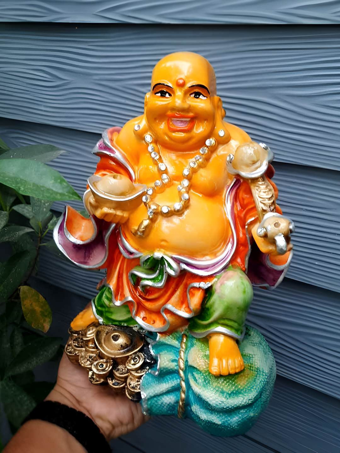 

apka mart Yellow Buddha Figurine Showpiece
