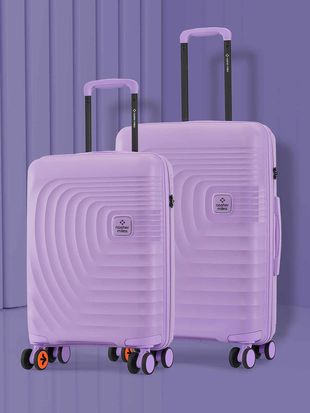 

Nasher Miles Boston Polypropylene Small-Medium Purple Trolley Bags (55-65 cm)