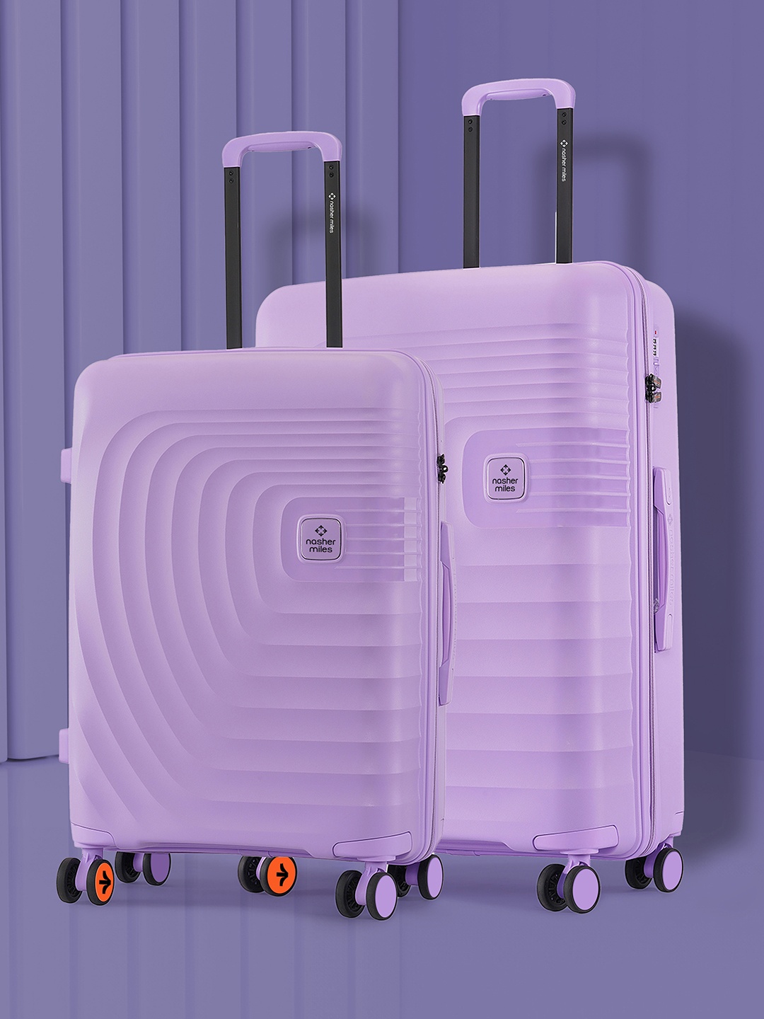 

Nasher Miles Boston Polypropylene Medium-Large Purple Trolley Bags (65-75 cm)