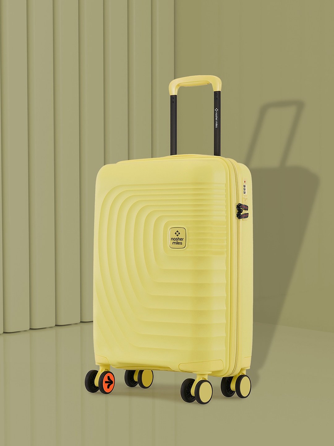 

Nasher Miles Boston Polypropylene Cabin Yellow Trolley Bag - 20 Inch (55 cm)