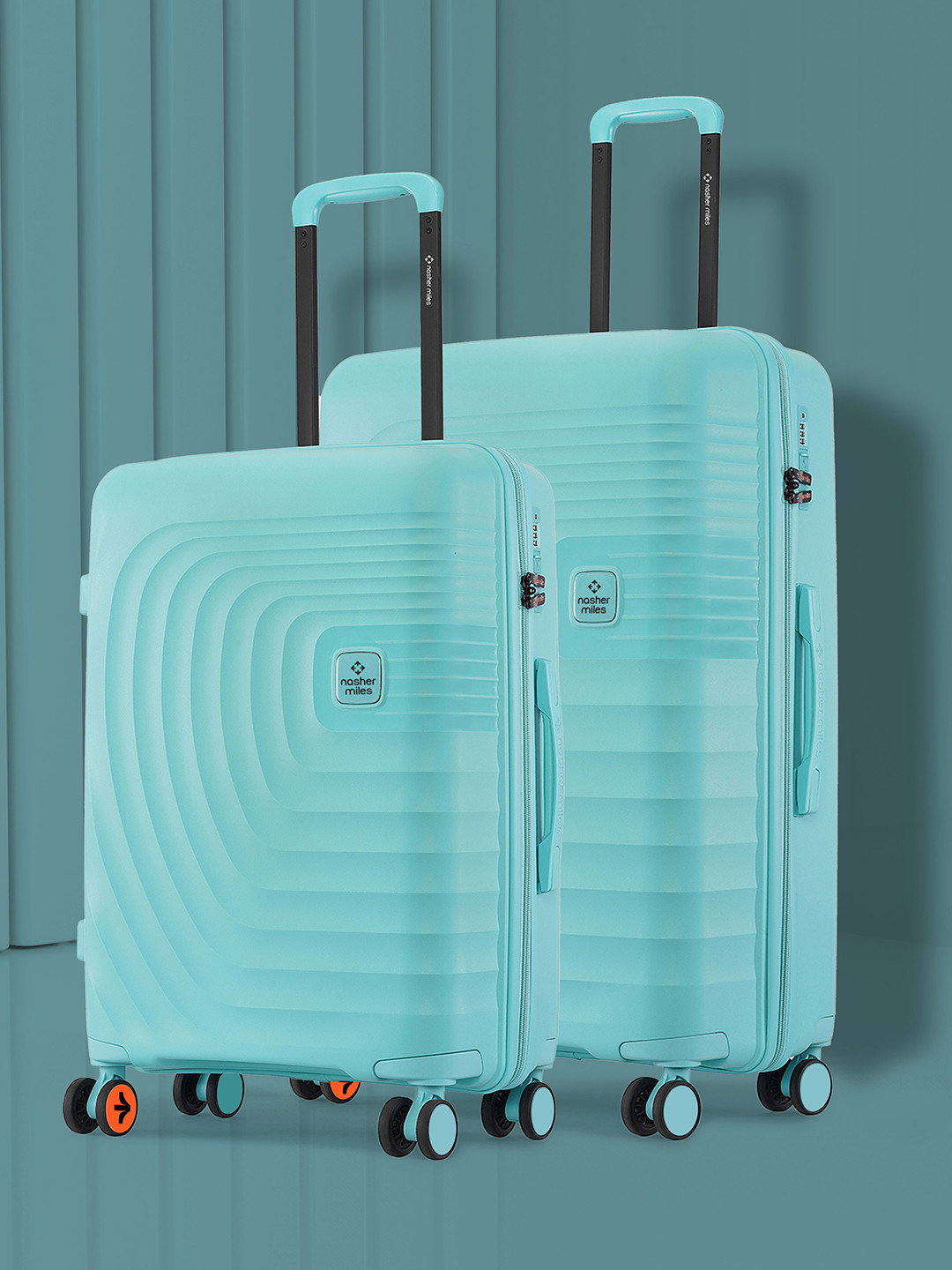 

Nasher Miles Boston Polypropylene Medium-Large Teal Trolley Bags (65-75 cm)
