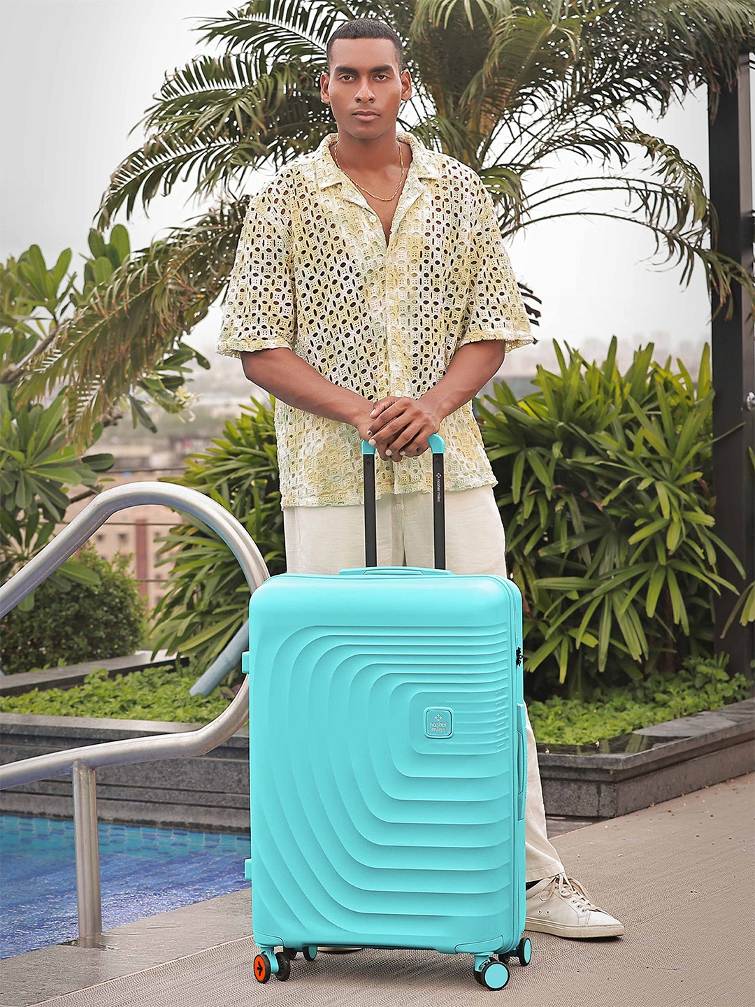 

Nasher Miles Boston Polypropylene Large Teal Trolley Bag - 28 Inch (75 cm)