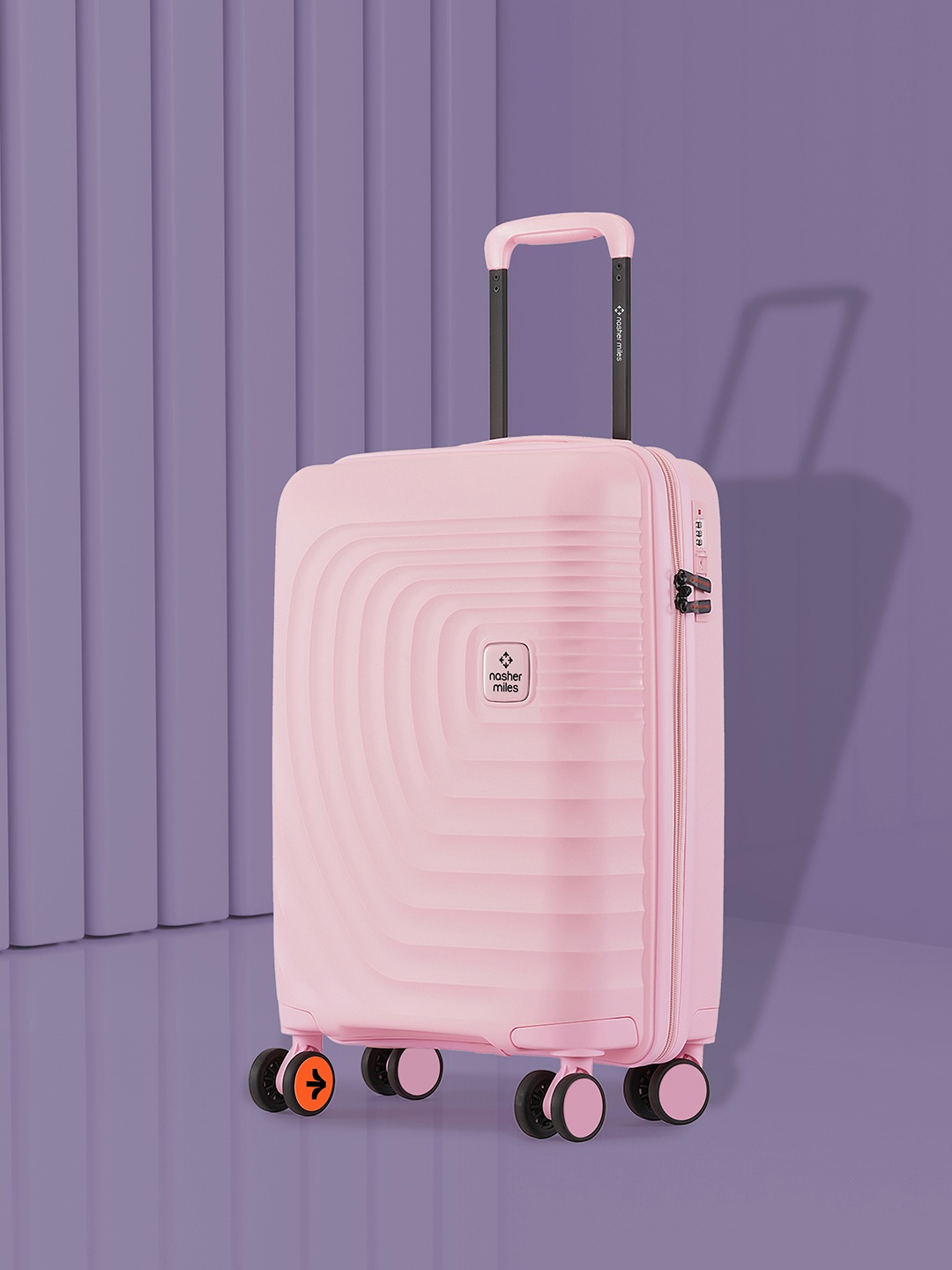 

Nasher Miles Boston Polypropylene Cabin Pink Trolley Bag - 20 Inch (55 cm)