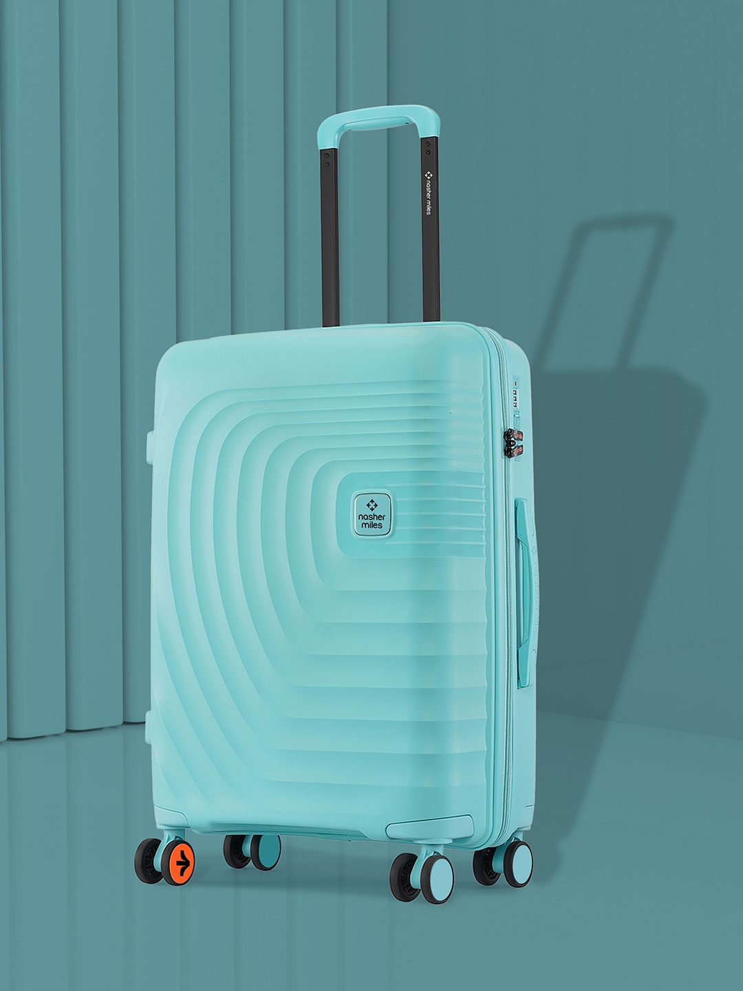 

Nasher Miles Boston Polypropylene Medium Teal Trolley Bag - 24 Inch (65 cm)