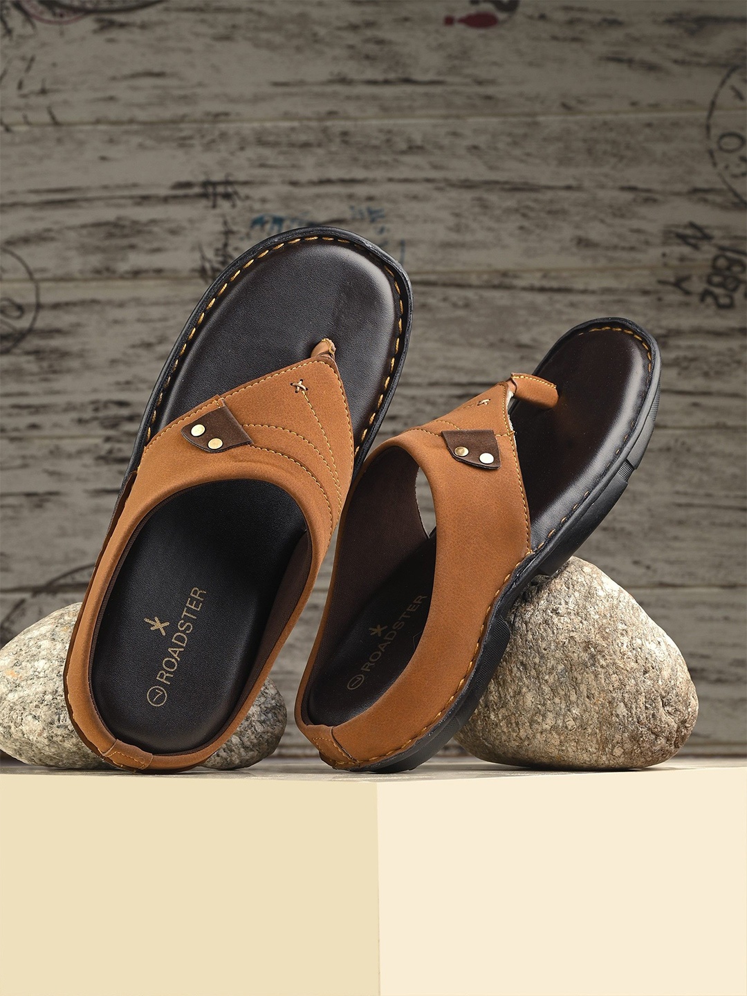 

The Roadster Lifestyle Co. Men Tan Brown Comfort Sandals