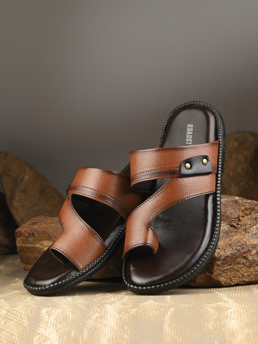 

The Roadster Lifestyle Co. Men Tan Brown Comfort Sandals