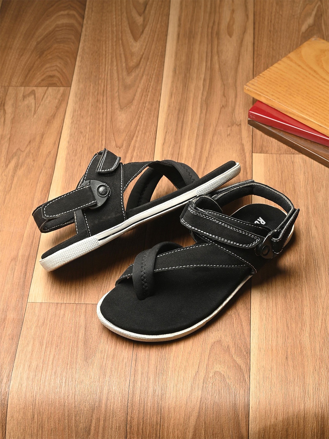 

The Roadster Lifestyle Co. Men Black Sports Sandals