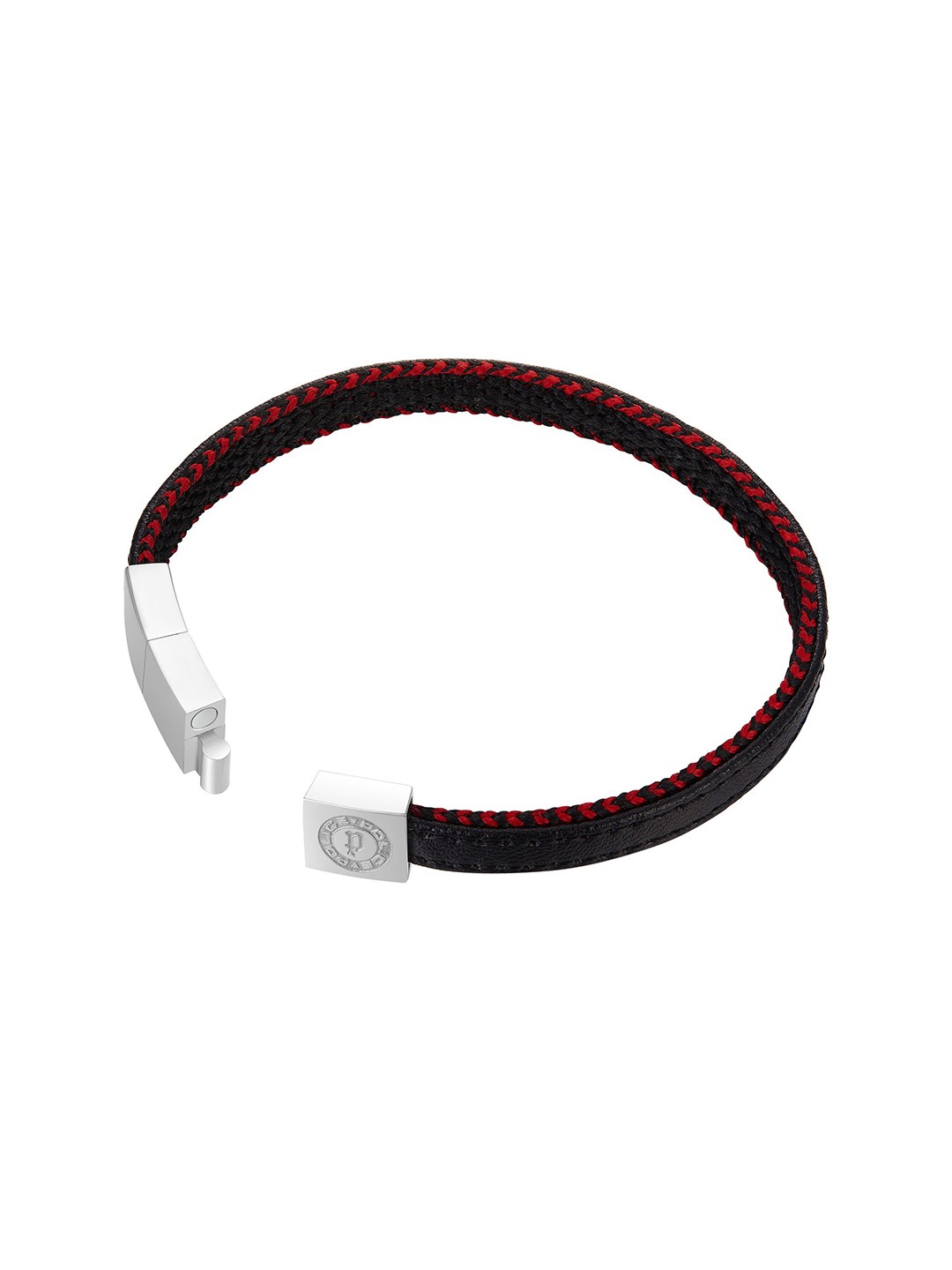 

Police Men Stainless Steel Wraparound Bracelet, Black