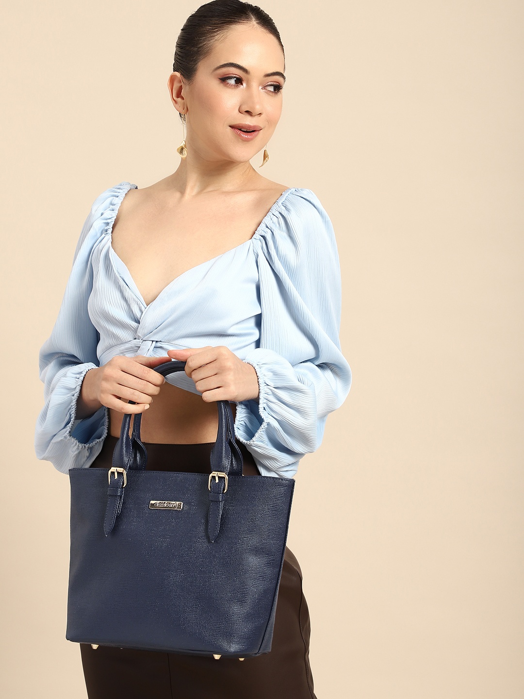 

DressBerry Shopper Tote Bag, Navy blue